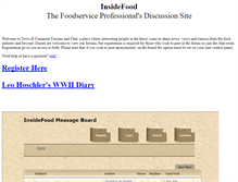 Tablet Screenshot of insidefood.com